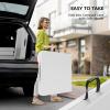 imageVINGLI 4 FT Plastic Folding Camping Table3Level Adjustable Height Portable inOutdoor Party Picnic Dining Desk Garden Soccer Multipurpose Entertaining ActivitiesWhiteWhite