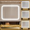 imageVINGLI 40quot Vanity Set with Lighted Mirror and StoolWhite Makeup Vanity Table Set with 9 Lights for WomenBedroom Makeup Dressing Table with 2 Drawers and StoolWhiteampampGold3Drawers  DIY Pegboard  5Cabinets