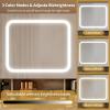 imageVINGLI 40quot Vanity Set with Lighted Mirror and StoolWhite Makeup Vanity Table Set with 9 Lights for WomenBedroom Makeup Dressing Table with 2 Drawers and StoolWhiteampampGold3Drawers  DIY Pegboard  5Cabinets