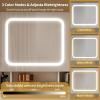 imageVINGLI 40quot Vanity Set with Lighted Mirror and StoolWhite Makeup Vanity Table Set with 9 Lights for WomenBedroom Makeup Dressing Table with 2 Drawers and StoolWhiteampampGold3Drawers  DIY Pegboard  5Cabinets