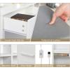 imageVINGLI 433quot Vanity Desk with Sliding Mirror ampamp Lights ampamp Charging Station ampamp 5Drawers ampamp Shelves Farmhouse Modern Makeup Vanity Set with Stool for BedroomWhite  5Drawers