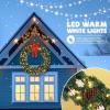 imageVINGLI 48 Inch Prelit Artificial Christmas Wreath Ourdoor Christmas Wreath Decorations with 150 LED Lights and 450 PVC Branch Tips for Garage Xmas Door Wreath wBow Pine Cones Ornaments Plugin