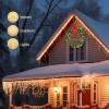 imageVINGLI 48 Inch Prelit Artificial Christmas Wreath Ourdoor Christmas Wreath Decorations with 150 LED Lights and 450 PVC Branch Tips for Garage Xmas Door Wreath wBow Pine Cones Ornaments Plugin