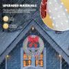 imageVINGLI 48 Inch Prelit Large Christmas Wreath Outdoor Christmas Wreath with 315 LED Lights for Garage Windows Christmas Door Wreath Decorations with Red Bow Timer Remote Control Plugin GoldWhite