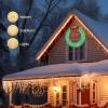 imageVINGLI 48 Inch Prelit Large Christmas Wreath Outdoor Christmas Wreath with 315 LED Lights for Garage Windows Christmas Door Wreath Decorations with Red Bow Timer Remote Control Plugin GoldGreen