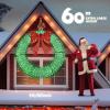 imageVINGLI 48 Inch Prelit Large Christmas Wreath Outdoor Christmas Wreath with 315 LED Lights for Garage Windows Christmas Door Wreath Decorations with Red Bow Timer Remote Control Plugin GoldGreen