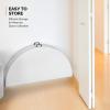 imageVINGLI 48quot Round BiFolding Commercial Table 4 Feet Portable Plastic Dining Card Table for Kitchen or Outdoor Party Wedding Event 1Pack1