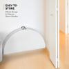imageVINGLI 48quot Round BiFolding Commercial Table 4 Feet Portable Plastic Dining Card Table for Kitchen or Outdoor Party Wedding Event 1Pack4