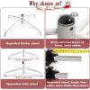 imageVINGLI 5 ft White Unlit Artificial Christmas Pine Tree Small Xmas Tree Holiday Party Decoration with Sturdy Metal Stand Full 600 Tips Branch for Indoor and Outdoor