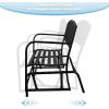 imageVINGLI 50 Inch Outdoor Glider Bench Metal Porch Rocking Seat for Outside Patio Yard Garden Lawn  23 Person