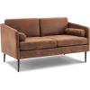 imageVINGLI 52quotW Deep Couches for Living Room Mini Modern Mid Century Tufted Futon Sofa Loveseat RetroVintage Microfiber 2 Club Seater Love Seat Sofas for Bedroom Office RV Loft Small Spaces Rustic