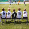imageVINGLI 6 feet Plastic Folding BenchPortable inOutdoor Picnic Party Camping Dining Seat Garden Soccer Multipurpose Entertaining Activities Smooth HDPE Tabletop 1 Pack WhiteBlack