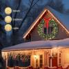 imageVINGLI 60 Inch Prelit Outdoor Christmas Wreath Large Christmas Wreath with Lights 220 LED and 600 PVC Branches for Garage Green Wreath wBow Pine Cones Ornaments Remote Control Timer Plugin