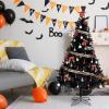 imageVINGLI 6ft Halloween Black Artificial Christmas Tree w 1600 Branch Tips Holiday Decorations Indoor Outdoor for Home Office Party