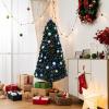 imageVINGLI 6ft Prelit Fiber Optic Artificial Christmas Tree wMulticolor LED Lights Snowflakes ampamp Top Star Lighted Xmas Tree for Indoor Holiday Home Decoration7in