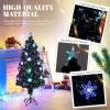 imageVINGLI 6ft Prelit Fiber Optic Artificial Christmas Tree wMulticolor LED Lights Snowflakes ampamp Top Star Lighted Xmas Tree for Indoor Holiday Home Decoration4FT