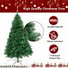 imageVINGLI 7 ft Green Unlit Artificial Christmas Pine Tree Xmas Tree Holiday Party Decoration with Sturdy Metal Stand Full 1450 Tips Branch for Indoor and Outdoor