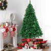 imageVINGLI 7 ft Green Unlit Artificial Christmas Pine Tree Xmas Tree Holiday Party Decoration with Sturdy Metal Stand Full 1450 Tips Branch for Indoor and Outdoor