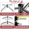 imageVINGLI 7 ft Green Unlit Artificial Christmas Pine Tree Xmas Tree Holiday Party Decoration with Sturdy Metal Stand Full 1450 Tips Branch for Indoor and Outdoor