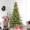 imageVINGLI 75ft PreLit Aspen Artificial Christmas Tree with LED Lights Realistic Christmas Tree w1458 PEampampPVC Branch Tips Metal Stand Indoor Outdoor Holiday Decor7ft 6in