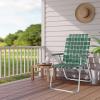 imageVINGLI Aluminum Patio Lawn Chairs Folding Set of 2 with Detachable Cup Holder Webbed Beach Chair Folding Chair Outdoor Portable Camping Chair for Yard Garden Blue alulawnchairDark Green