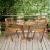 imageVINGLI Bamboo Folding Chair Foldable Dining Wood Chairs Comfortable Seat for Outdoor ampamp Indoor Patio Porch Wedding Party Event 2 PackSet of 1