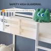 imageVINGLI Bunk Bed Twin Over Twin with 2 Storage DrawersRGB LEDCharging Station Convertible Solid Wood Bunk Bed Frame with Ladders WhiteWhite