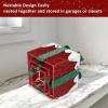 imageVINGLI Christmas Lighted Gift Boxes Set of 3 Weather Proof Present Boxes Ornament Home Decor Prelit 60 LED Lights PreSecured Bowknot for Indoor Outdoor Holiday DecorationsRed