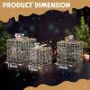 imageVINGLI Christmas Lighted Gift Boxes Set of 3 Weather Proof Present Boxes Ornament Home Decor Prelit 60 LED Lights PreSecured Bowknot for Indoor Outdoor Holiday DecorationsClear
