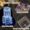 imageVINGLI Christmas Lighted Gift Boxes Set of 3 Weather Proof Present Boxes Ornament Home Decor Prelit 60 LED Lights PreSecured Bowknot for Indoor Outdoor Holiday DecorationsClear