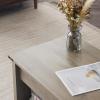 imageVINGLI Farmhouse Lift Top Coffee Table Rustic Grey with Storage ShelfHidden Compartment Mesa De Centro para SalaGrey