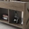 imageVINGLI Farmhouse Lift Top Coffee Table Rustic Grey with Storage ShelfHidden Compartment Mesa De Centro para SalaGrey