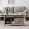 imageVINGLI Farmhouse Lift Top Coffee Table Rustic Grey with Storage ShelfHidden Compartment Mesa De Centro para SalaGrey
