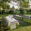imageVINGLI Folding Chairs Heavy Duty Foldable Chair Portable HDPE Plastic Seat with Steel Frame for Indoor Outdoor Dinning Party Wedding School Use White 4 PackBlack