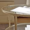 imageVINGLI Glass Coffee Table30quot Round Coffee Table Black Coffee Tables for Living Room 2Tier Clear Glass Top Side Table with Storage Simple ampamp Modern Center Table Mesa de Centro para SalaClearbeige