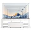 imageVINGLI LED TV Stand 67 Modern Entertainment Center with LED Lights and Storage for 65707585 Inch TV White 67 x 14 x 16White
