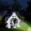 imageVINGLI Large Outdoor Nativity Scene Holy Family Nativity Set Yard Sign Weather Resistant Christmas Decorations Display for Front Yard Lawn and ChurchNativity Scene