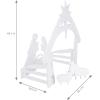 imageVINGLI Large Outdoor Nativity Scene Holy Family Nativity Set Yard Sign Weather Resistant Christmas Decorations Display for Front Yard Lawn and ChurchNativity Scene