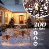 imageVINGLI Lighted Christmas Reindeer Family Set Outdoor Decorations Prelit 270 LED Lights Weather Proof Gold Deer Family Set of 3 Indoor Home Outdoor Yard Decor2 PCS SetBrown Moose Family