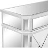 imageVINGLI Mirrored Cabinet Mirrored Nightstand Mirrored Dresser Accent Chest Large Mirror Nightstand with 1 Drawer and Two Doors 275W x 134D x 275H Mirror
