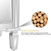 imageVINGLI Modern Nightstand Mirrored Bedside Table with 1 Drawer and 1 Cabinet Door for Bedroom Silver2 Pack