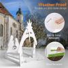 imageVINGLI Outdoor Nativity Scene Weatherproof Nativity Sets for Christmas Outdoor Decor Large Holy Family Nativity Set Outside Display Christmas Decorations for Front Yard and LawnWhiteWhite