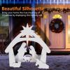 imageVINGLI Outdoor Nativity Scene Weatherproof Nativity Sets for Christmas Outdoor Decor Large Holy Family Nativity Set Outside Display Christmas Decorations for Front Yard and LawnWhiteWhite