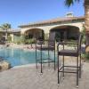 imageVINGLI Outdoor Wicker Bar Stools Set of 2 with Cushions Tall Patio Chairs for Garden Pool Lawn Backyard