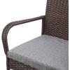 imageVINGLI Outdoor Wicker Bar Stools Set of 2 with Cushions Tall Patio Chairs for Garden Pool Lawn Backyard
