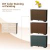 imageVINGLI Unfinished 6 Drawer Dresser Natural Solid Wood Dresser Color DIY Upgraged Rustic Farmhouse Tall Dresser with Spacious Storage Chests of Drawers with Full Extension Drawer Slides177D x 551W x 37H 8 Drawers