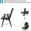 imageVINGLI Upgraded Version Set of 2 Folding Chairs with Arms Portable Patio Chairs for Outdoor ampamp Indoor Sling Back Chairs for Lawn Pool Courtyard Balcony ampamp Garden GreyBlack