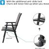 imageVINGLI Upgraded Version Set of 2 Folding Chairs with Arms Portable Patio Chairs for Outdoor ampamp Indoor Sling Back Chairs for Lawn Pool Courtyard Balcony ampamp Garden GreyGrey