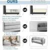 imageVINGLUpgraded Loveseat Sleeper 535quot W 83quot L Convertible Sofa Bed Couch Futon Couches for Living Room Twin Folding Couch Bed for Small Spaces Foldable Floor Gaming Sofa Bed for Basement Dark GreyLight Grey