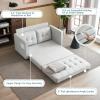 imageVINGLUpgraded Loveseat Sleeper 535quot W 83quot L Convertible Sofa Bed Couch Futon Couches for Living Room Twin Folding Couch Bed for Small Spaces Foldable Floor Gaming Sofa Bed for Basement Dark GreyLight Grey